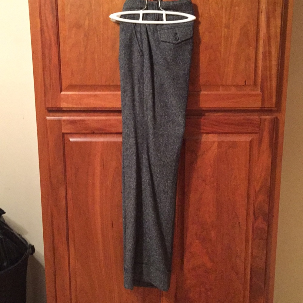 Black Tweed wool blend pants